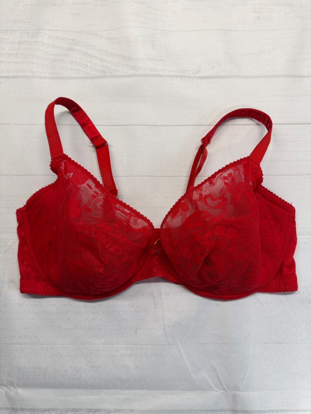 Savage x Fenty Red Lace Love Sick Kiss Off Bra Size 40H